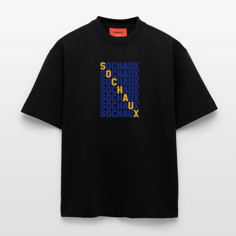 Sochaux grid Heavyweight T-Shirt - made by SPREAD 