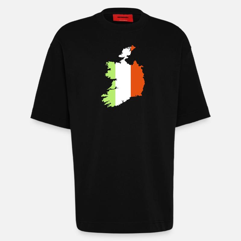 Irland - Heavyweight T-Shirt - made by SPREAD  - SOLID BLACK