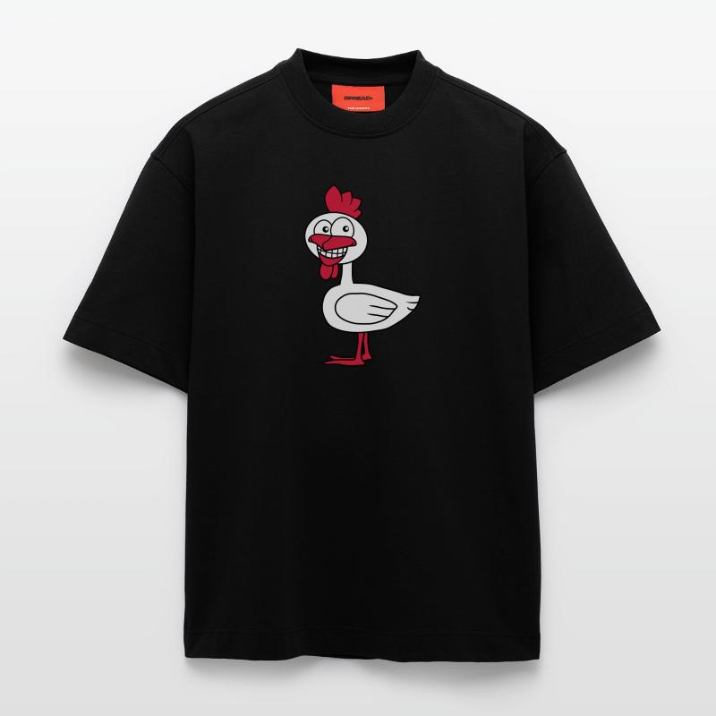 Cool Chicken T-shirt bio épais oversize fabriqué en UE