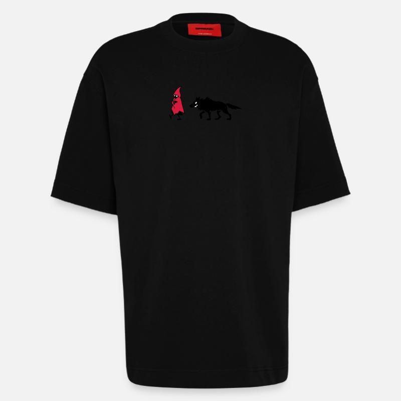 Rotkäppchen - Heavyweight T-Shirt - made by SPREAD  - SOLID BLACK
