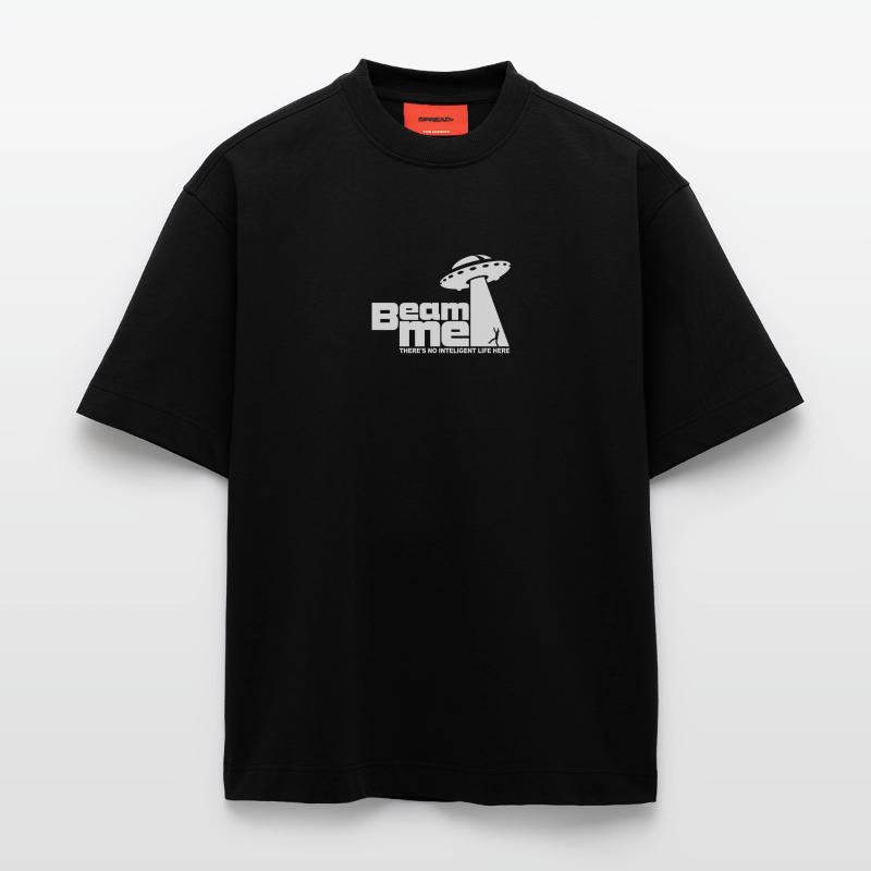 Beam me up! (+Text) No.2 Heavyweight T-Shirt - made by SPREAD 