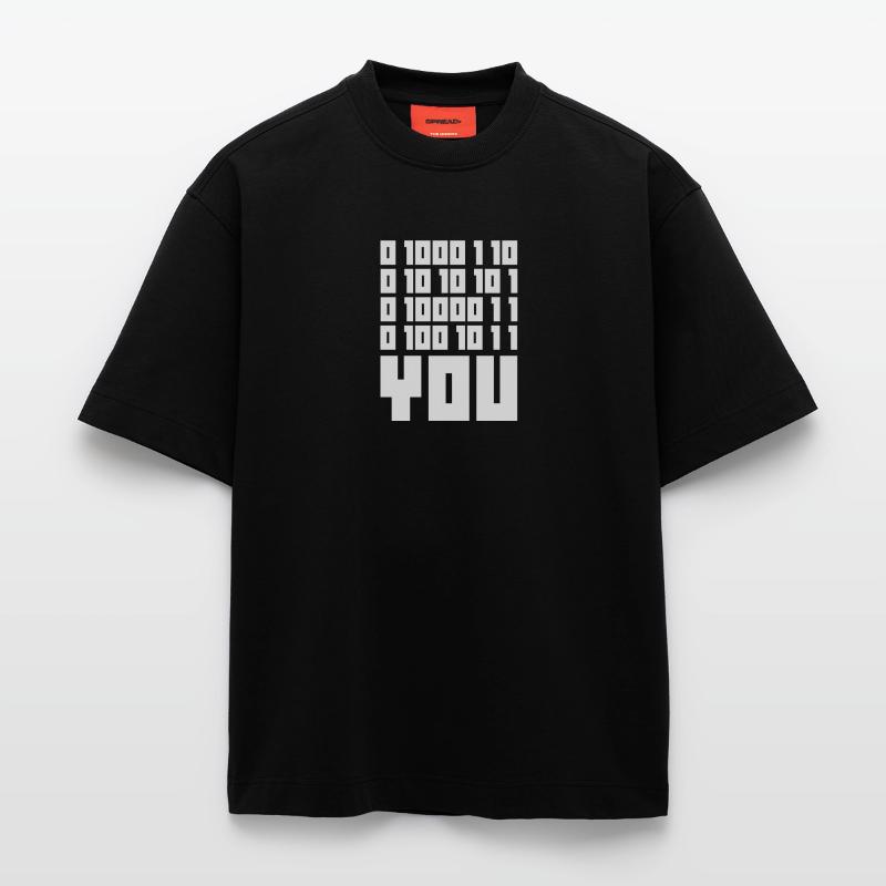 FUCK YOU - Binary code Heavyweight T-Shirt - made by SPREAD 
