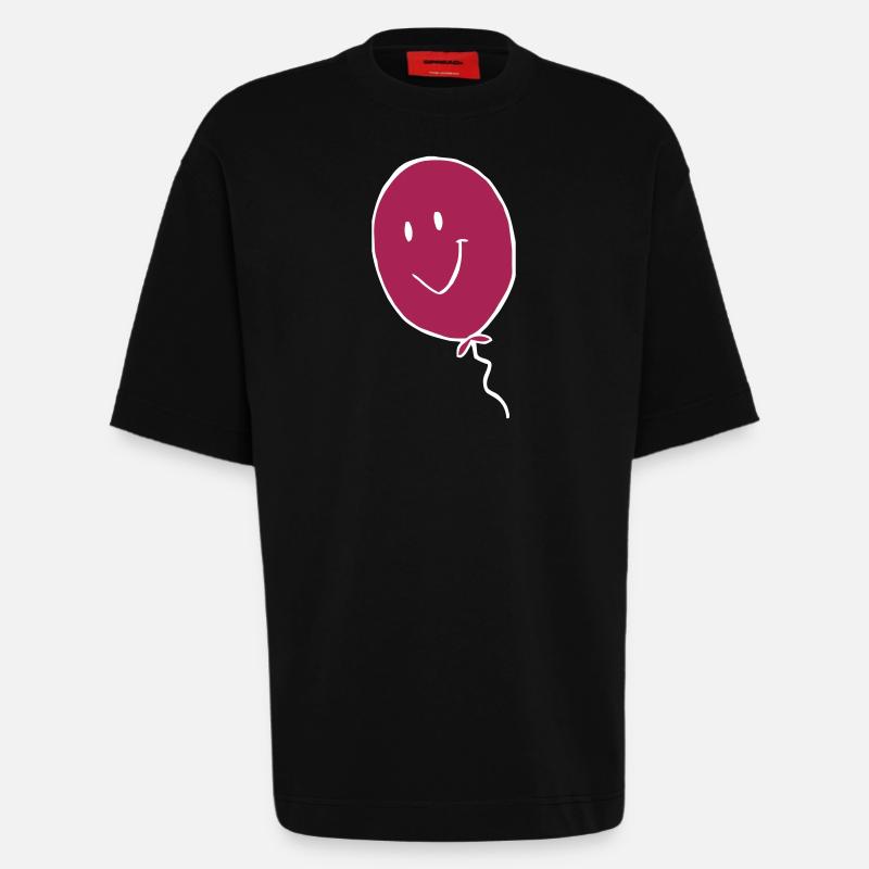 luftballon - Heavyweight T-Shirt - made by SPREAD  - SOLID BLACK