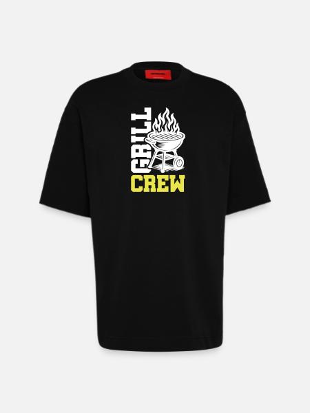 Grill Crew - Heavyweight T-Shirt - made by SPREAD - SOLID BLACK