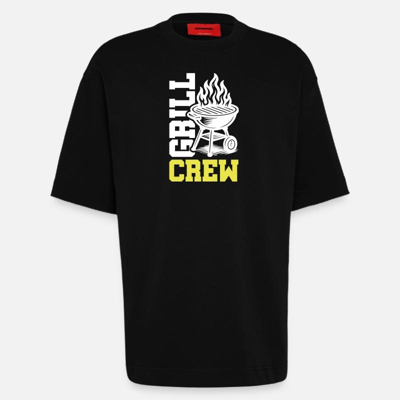 Grill Crew - Heavyweight T-Shirt - made by SPREAD  - SOLID BLACK