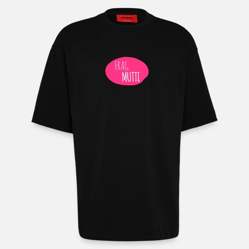 Frag Mutti 2c - Heavyweight T-Shirt - made by SPREAD  - SOLID BLACK