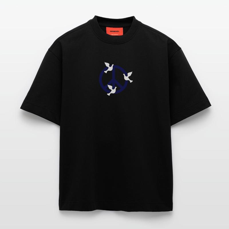 Frieden mit Tauben / peace 'n doves (2c) Heavyweight T-Shirt - made by SPREAD 