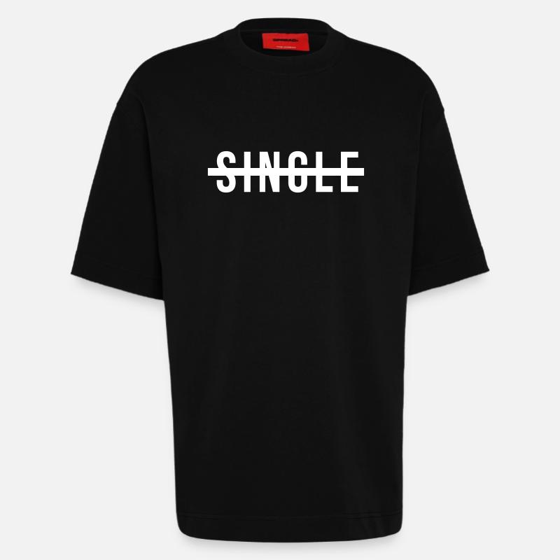 Pas de déclaration unique - T-shirt bio épais oversize fabriqué en UE - SOLID BLACK