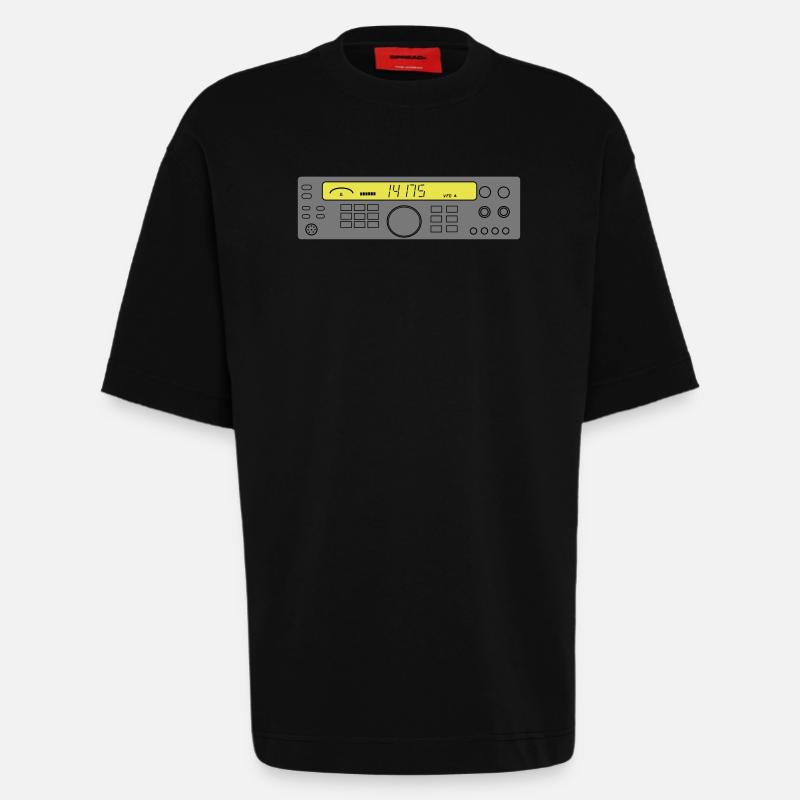 Funkgerät - Heavyweight T-Shirt - made by SPREAD  - SOLID BLACK