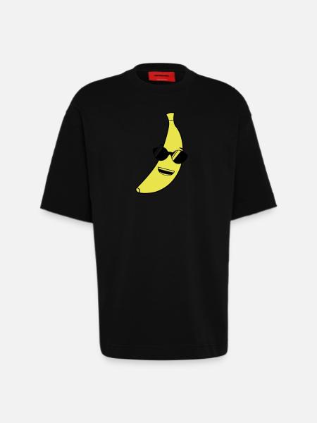 banane_cool_2 - Heavyweight T-Shirt - made by SPREAD  - SOLID BLACK