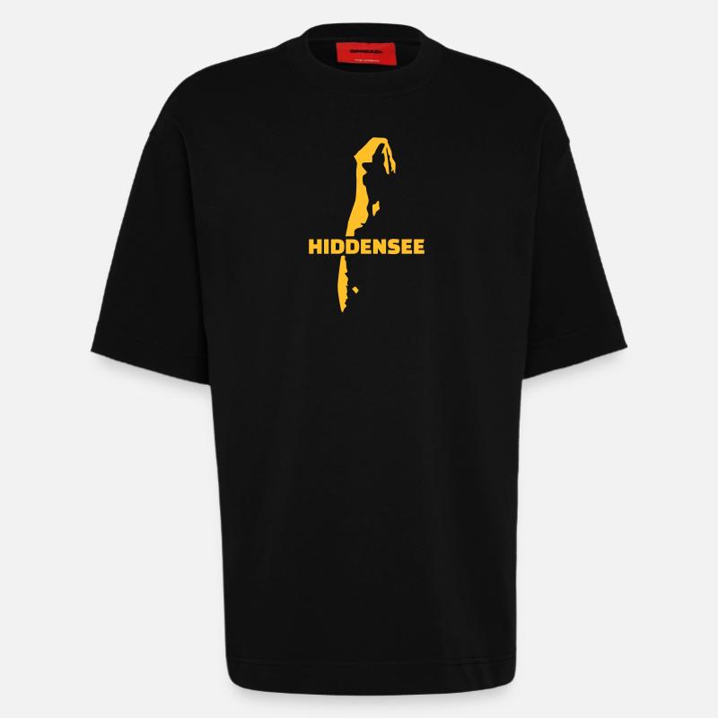 Hiddensee - Heavyweight T-Shirt - made by SPREAD  - SOLID BLACK