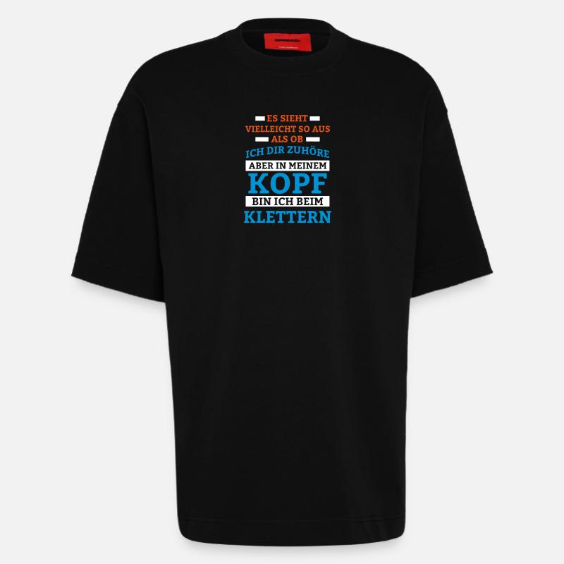 Klettern Sportart - Heavyweight T-Shirt - made by SPREAD  - SOLID BLACK