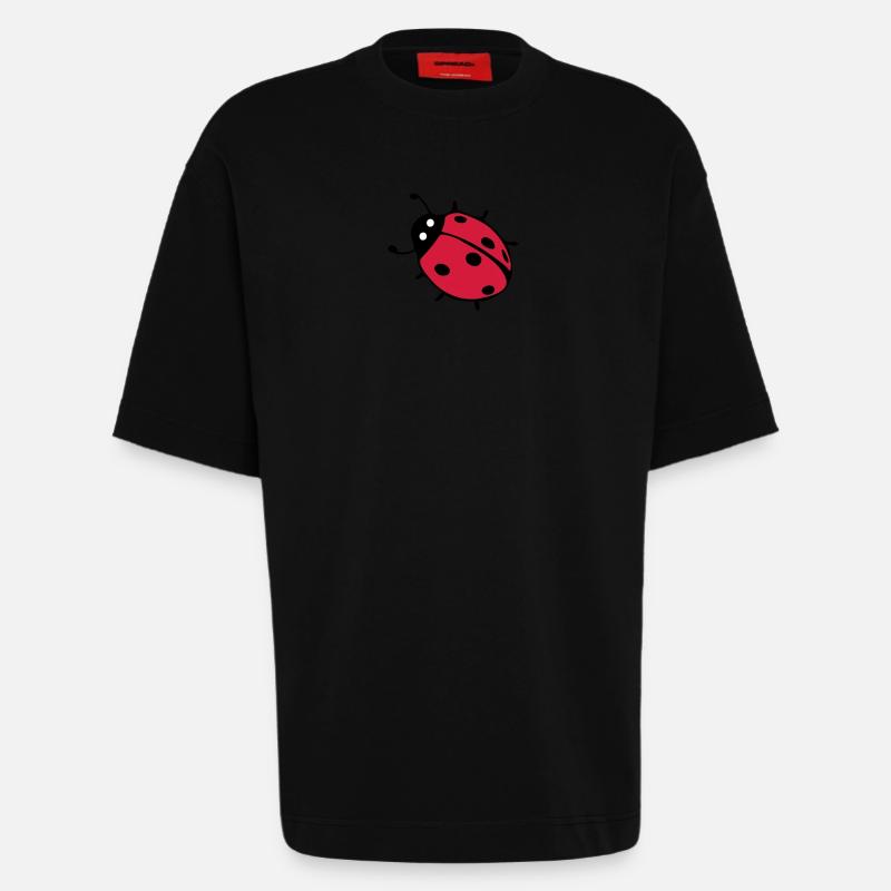 Ladybug - Heavyweight T-Shirt - made by SPREAD  - SOLID BLACK