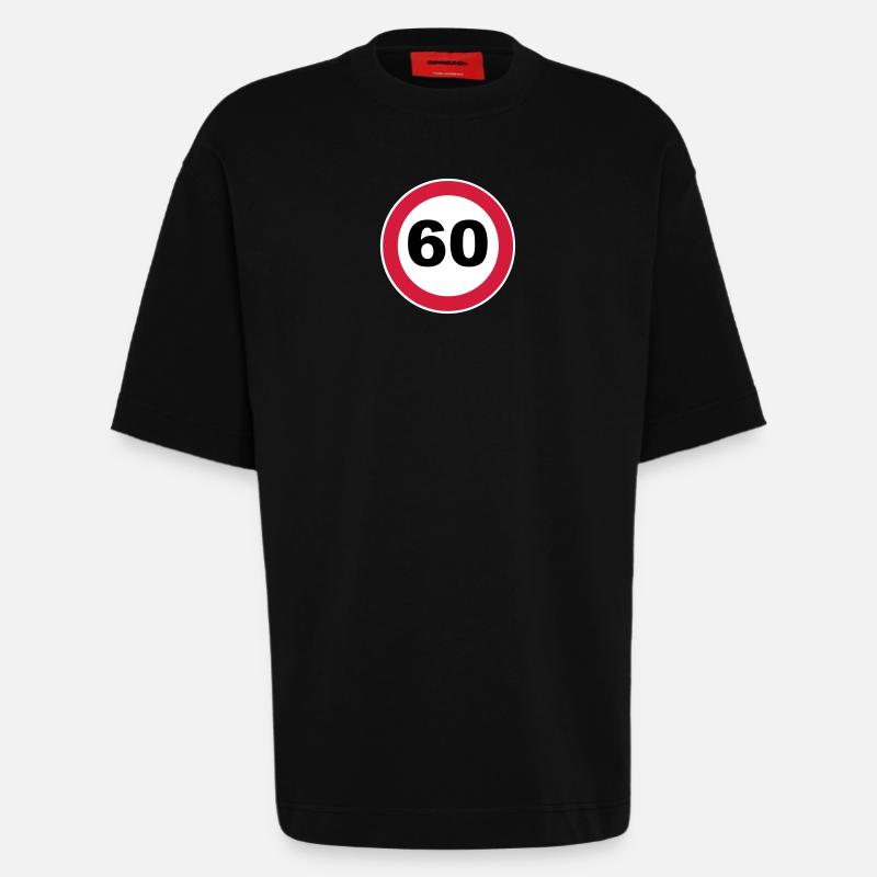 60th birthday - Heavyweight T-Shirt - made by SPREAD  - SOLID BLACK
