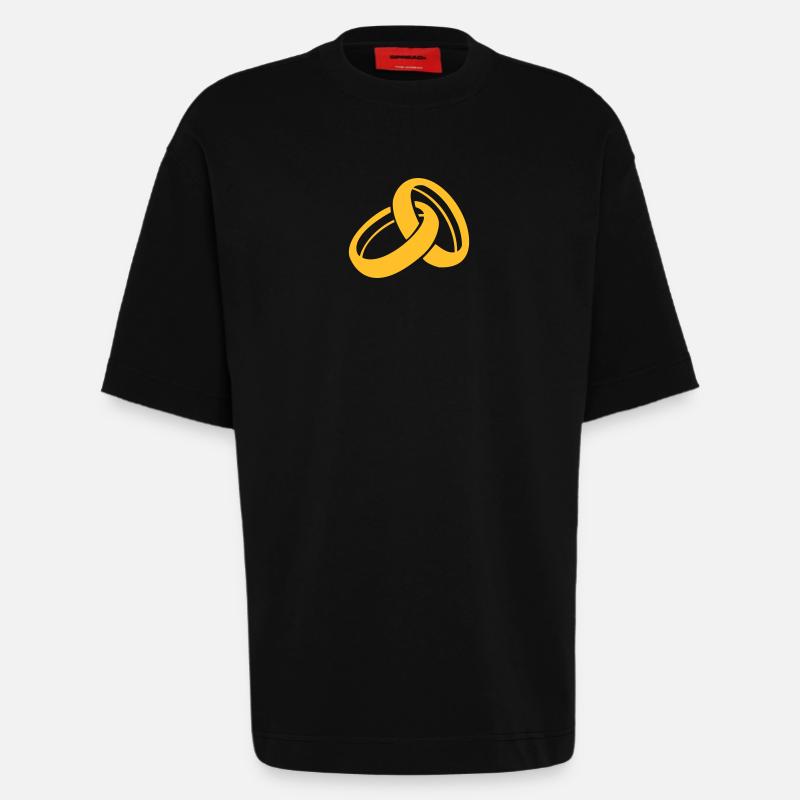 Eheringe - Heavyweight T-Shirt - made by SPREAD  - SOLID BLACK