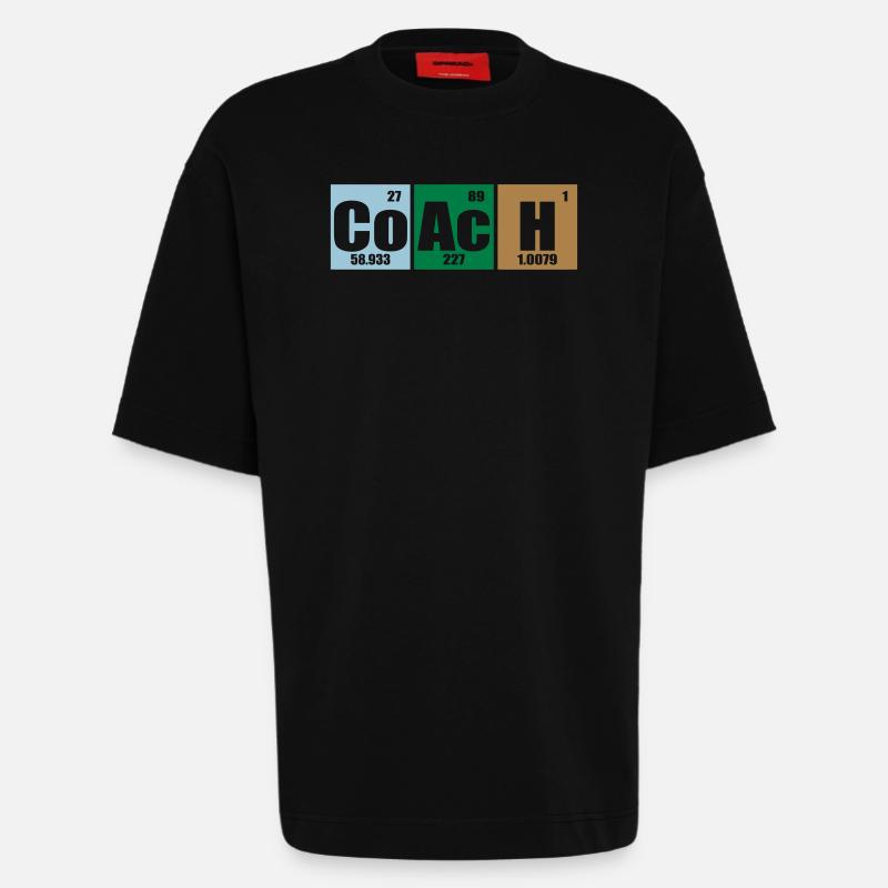 Coach - Heavyweight T-Shirt - made by SPREAD  - SOLID BLACK