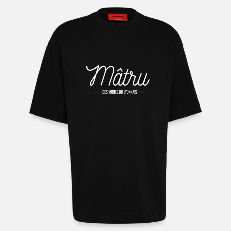 Mâtru - T-shirt bio épais oversize fabriqué en UE - SOLID BLACK