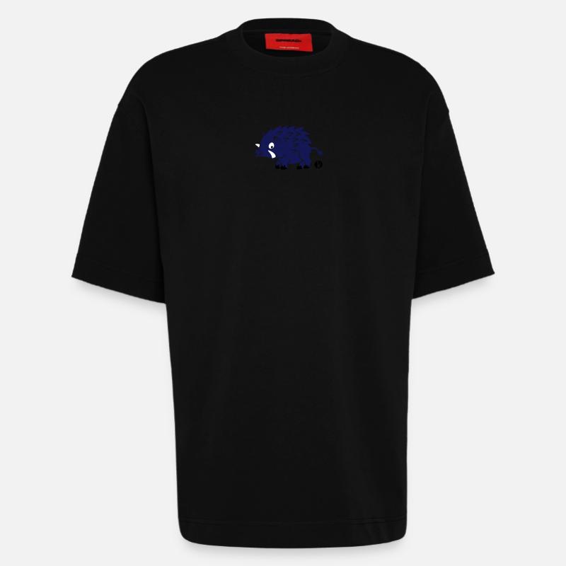 Wildschwein (c2) - Heavyweight T-Shirt - made by SPREAD  - SOLID BLACK