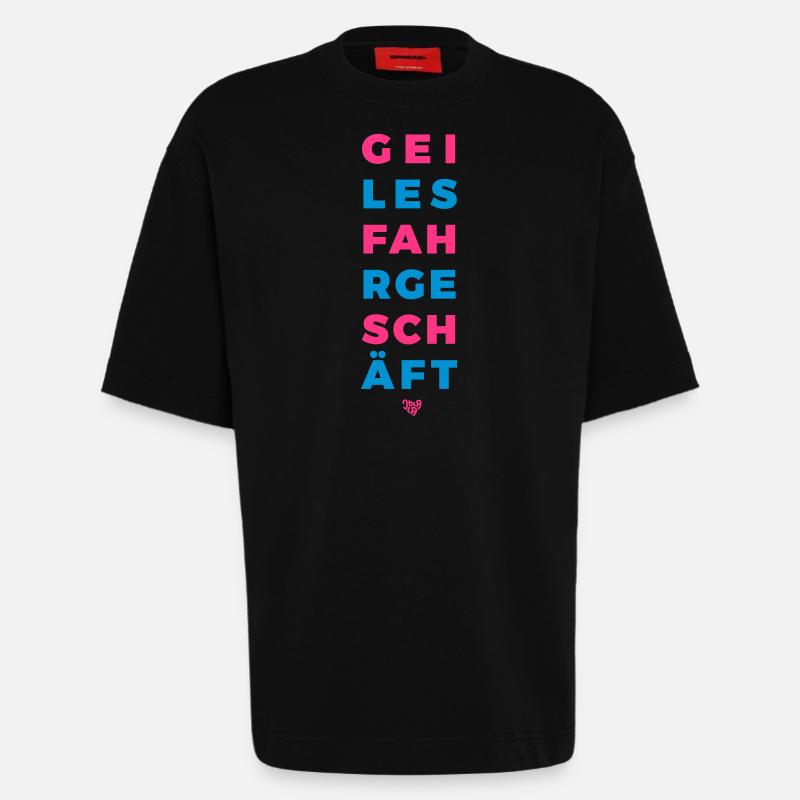 fahrgeschaeft - Heavyweight T-Shirt - made by SPREAD  - SOLID BLACK