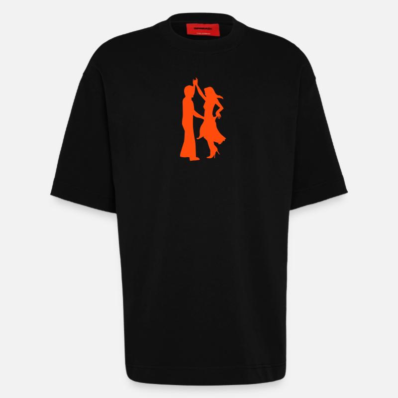 Danser - T-shirt bio épais oversize fabriqué en UE - SOLID BLACK