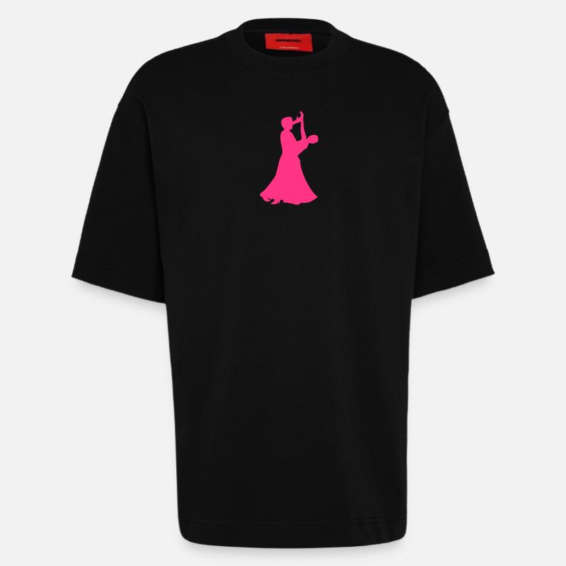 Danser - T-shirt bio épais oversize fabriqué en UE - SOLID BLACK