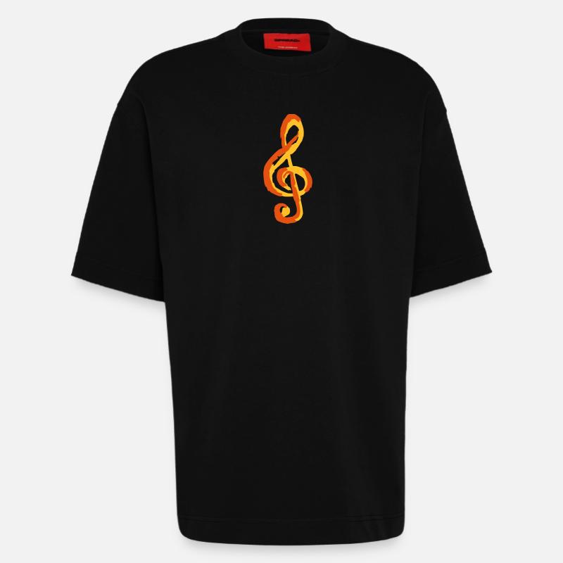 note - T-shirt bio épais oversize fabriqué en UE - SOLID BLACK