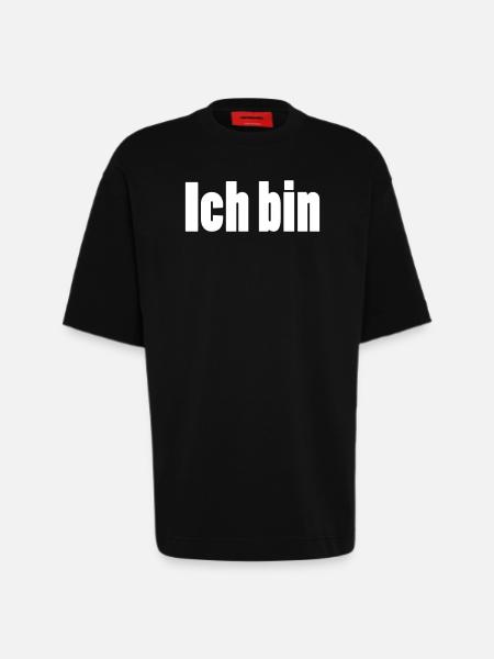 ich bin + dein Name - Heavyweight T-Shirt - made by SPREAD  - SOLID BLACK