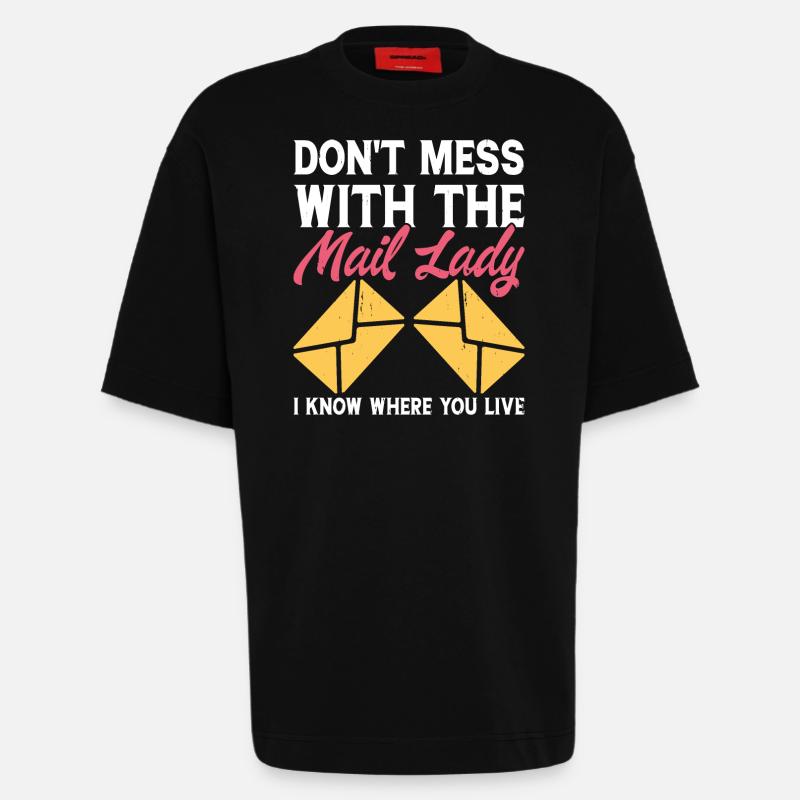 Postman Postman Postman - Heavyweight T-Shirt - made by SPREAD  - SOLID BLACK