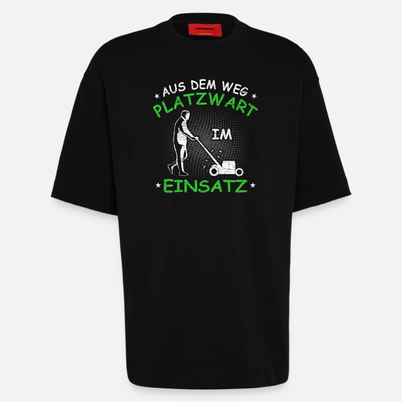 Platzwart Geschenkidee - Heavyweight T-Shirt - made by SPREAD  - SOLID BLACK