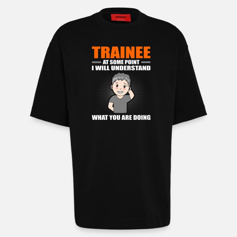 Trainee Gift - Heavyweight T-Shirt - made by SPREAD  - SOLID BLACK