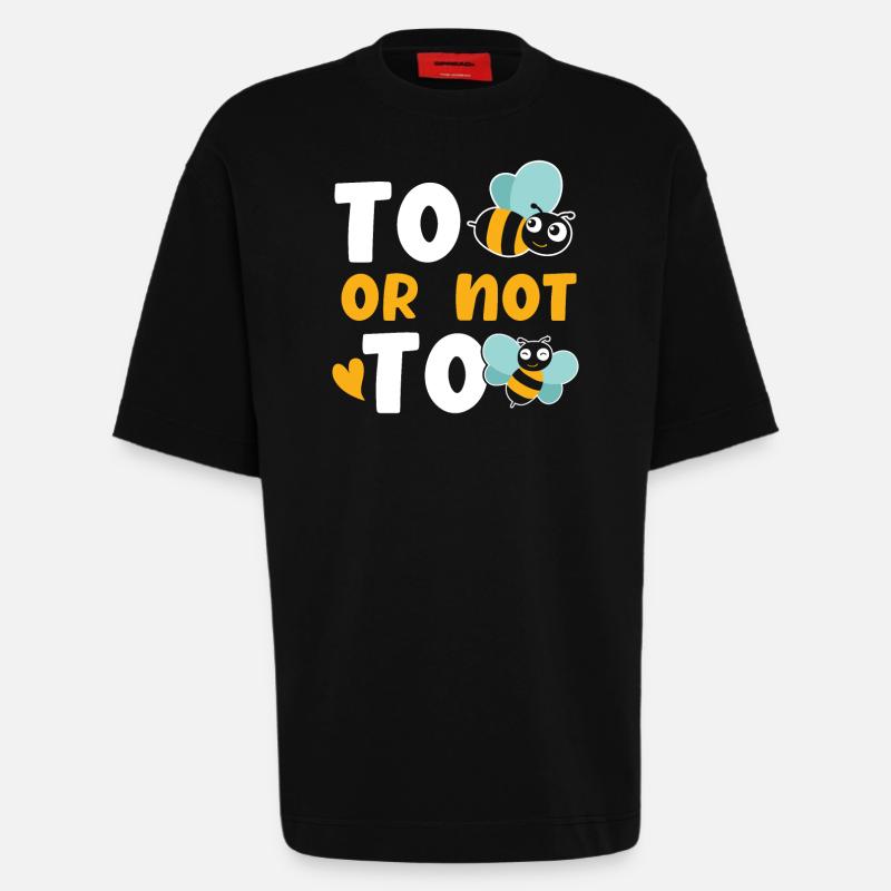 Biene oder nicht Biene - Heavyweight T-Shirt - made by SPREAD - SOLID BLACK