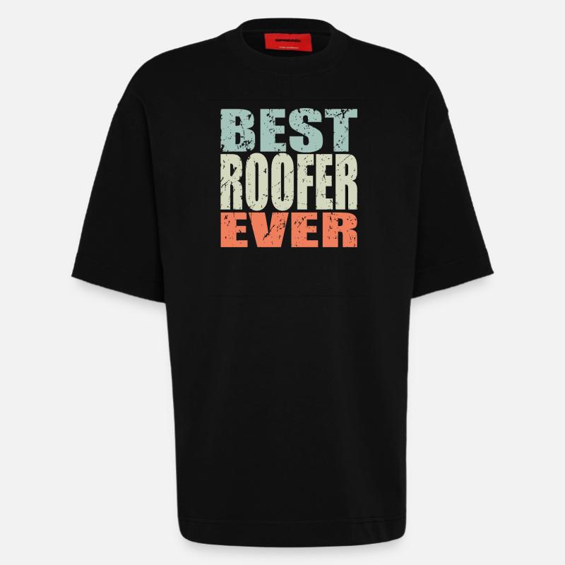 Best Dachdecker ever Dachdecker Geschenk - Heavyweight T-Shirt - made by SPREAD  - SOLID BLACK