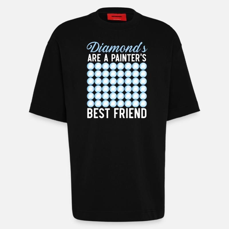 Diamond Painting Tools Diamond Painter - Heavyweight T-Shirt - made by SPREAD  - SOLID BLACK