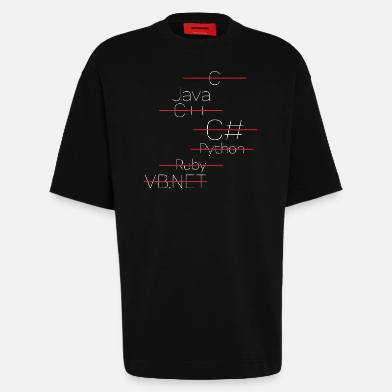 JAVA CODING / PROGRAMMIERSPRACHE - Heavyweight T-Shirt - made by SPREAD  - SOLID BLACK