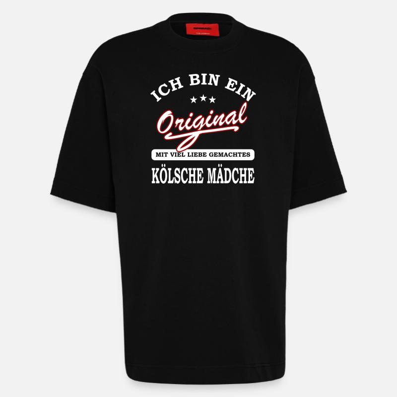 Koelsche Maedche Original - Heavyweight T-Shirt - made by SPREAD - SOLID BLACK
