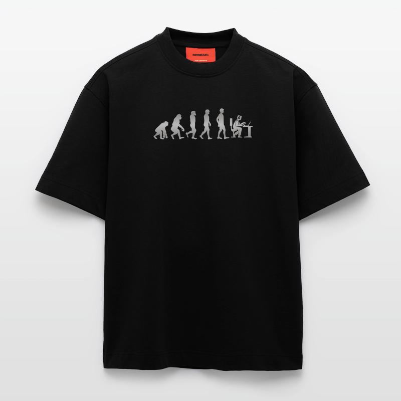 Il est tout simplement l'évolution - Gamer! T-shirt bio épais oversize fabriqué en UE