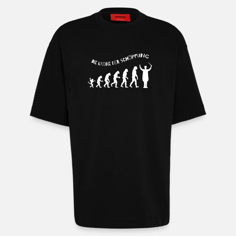 Dirigent Schöpfungskrone - Heavyweight T-Shirt - made by SPREAD  - SOLID BLACK