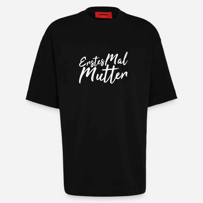 Erstes Mal Mutter - Heavyweight T-Shirt - made by SPREAD  - SOLID BLACK