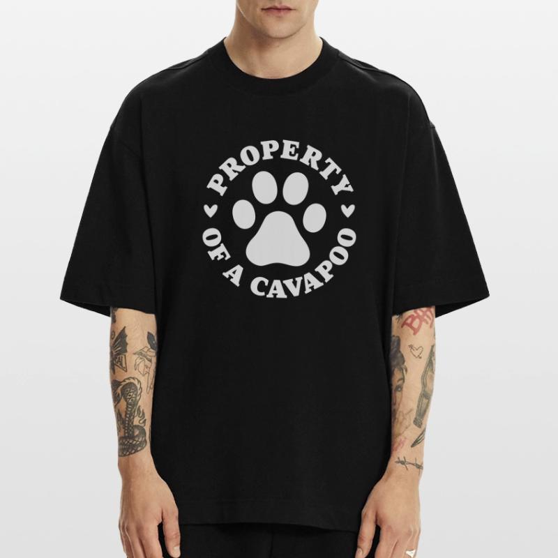 Eigentum eines Cavapoo Heavyweight T-Shirt - made by SPREAD 