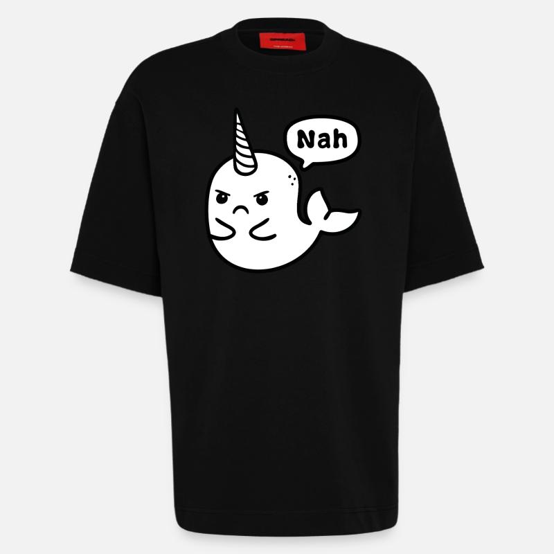 Kein Wal - Heavyweight T-Shirt - made by SPREAD  - SOLID BLACK