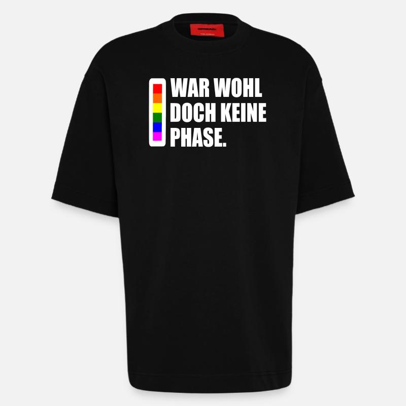 war wohl doch keine phase - Heavyweight T-Shirt - made by SPREAD  - SOLID BLACK