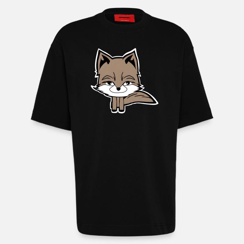 Fuchs - Heavyweight T-Shirt - made by SPREAD  - SOLID BLACK