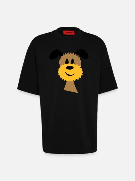 dog - Heavyweight T-Shirt - made by SPREAD - SOLID BLACK