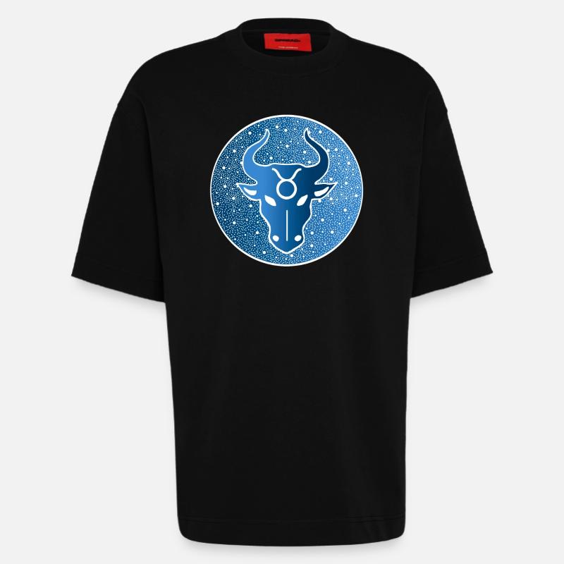 Sternzeichen: Stier - Heavyweight T-Shirt - made by SPREAD  - SOLID BLACK