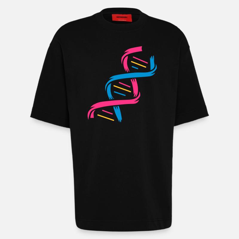 Die Struktur eines DNA-Moleküls - Heavyweight T-Shirt - made by SPREAD  - SOLID BLACK