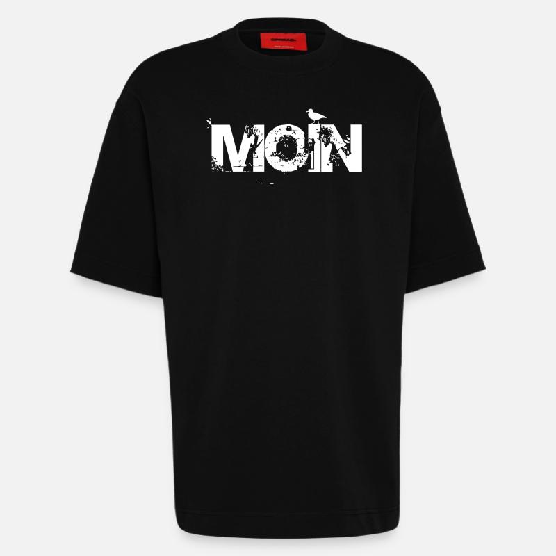 MOIN - Heavyweight T-Shirt - made by SPREAD  - SOLID BLACK