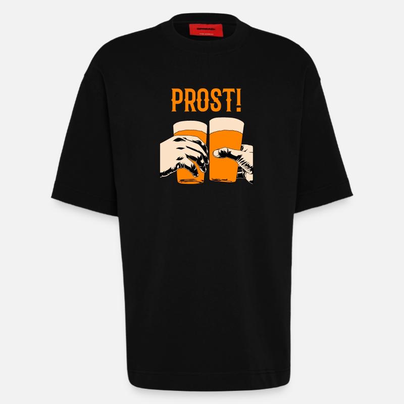 Trinkspruch - Heavyweight T-Shirt - made by SPREAD  - SOLID BLACK