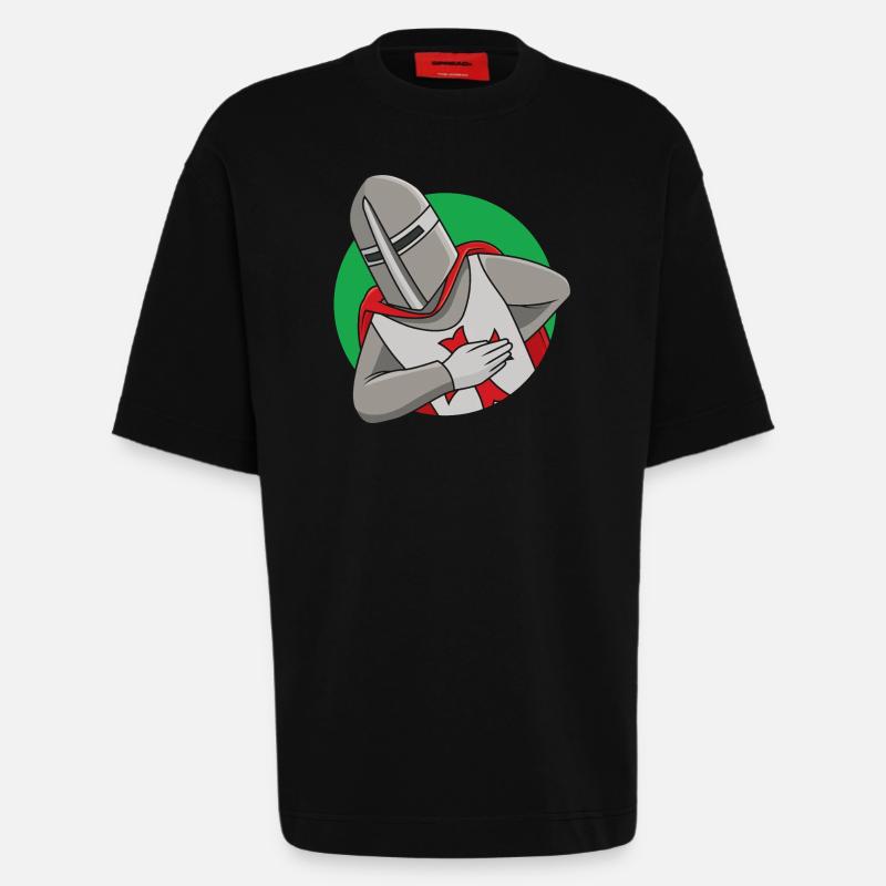 Freundlicher Ritter - Heavyweight T-Shirt - made by SPREAD  - SOLID BLACK