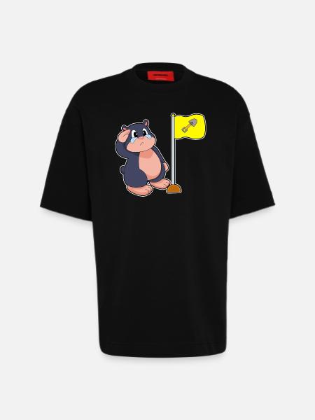 Mole flag - Heavyweight T-Shirt - made by SPREAD  - SOLID BLACK