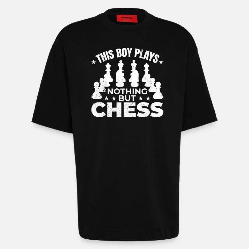 Schachjunge - Heavyweight T-Shirt - made by SPREAD  - SOLID BLACK